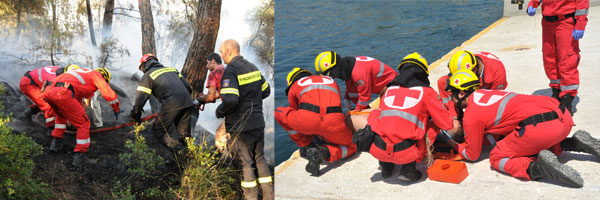 Ερυθρός Σταυρός / Σώμα Εθελοντών Σαμαρειτών Διασωστών και Ναυαγοσωστών.