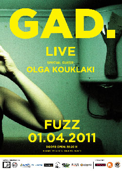 GAD LIVE - Παρασκευή 1 Απριλίου - FUZZ CLUB.